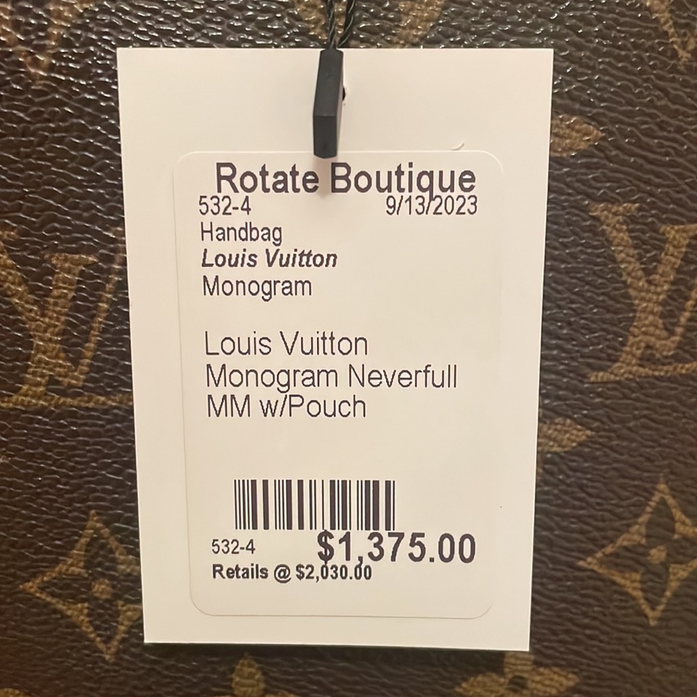 Louis Vuitton, Monogram Neverfull MM with Pouch - Picture 8 of 16
